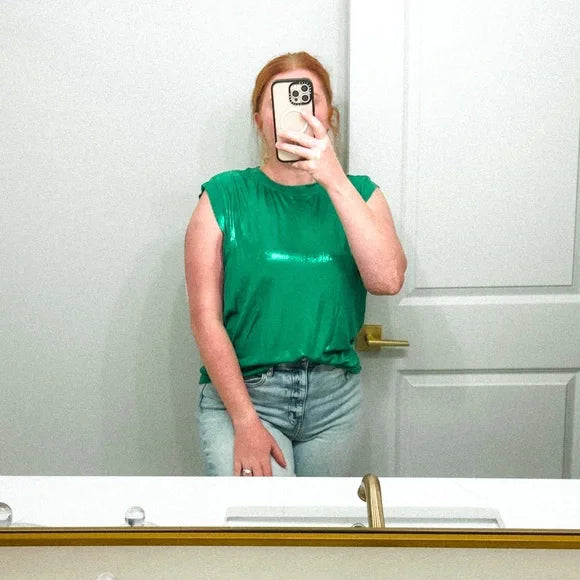 Emerald Shine Muscle Tee