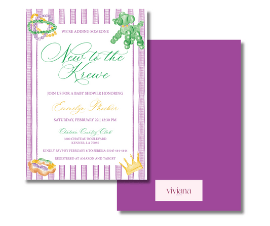 New to the Krewe Baby Shower
